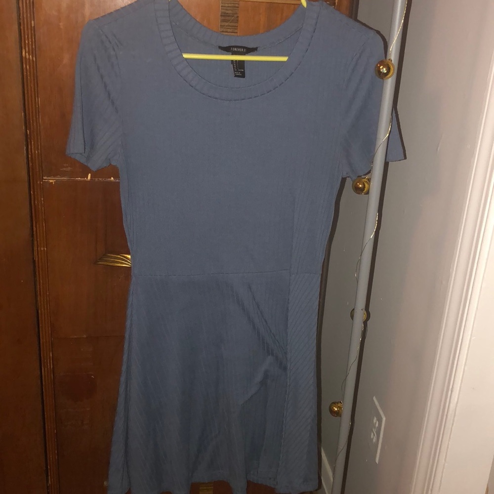 light blue dress